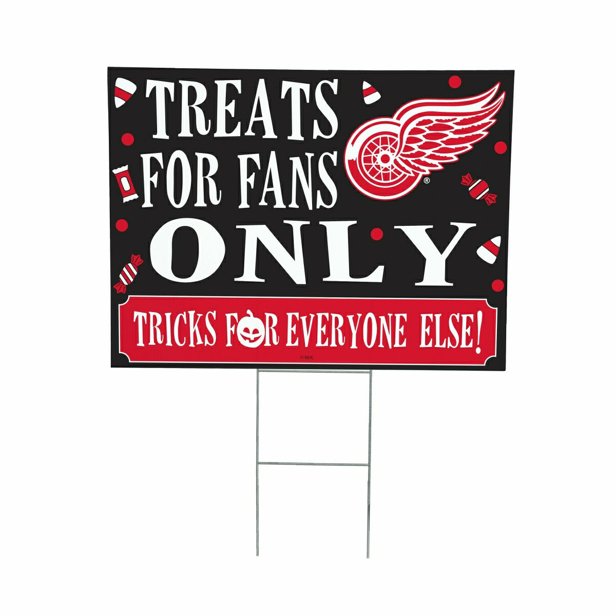 Detroit Red Wings Yard Sign, Halloween Treats for Fans - NHL Home