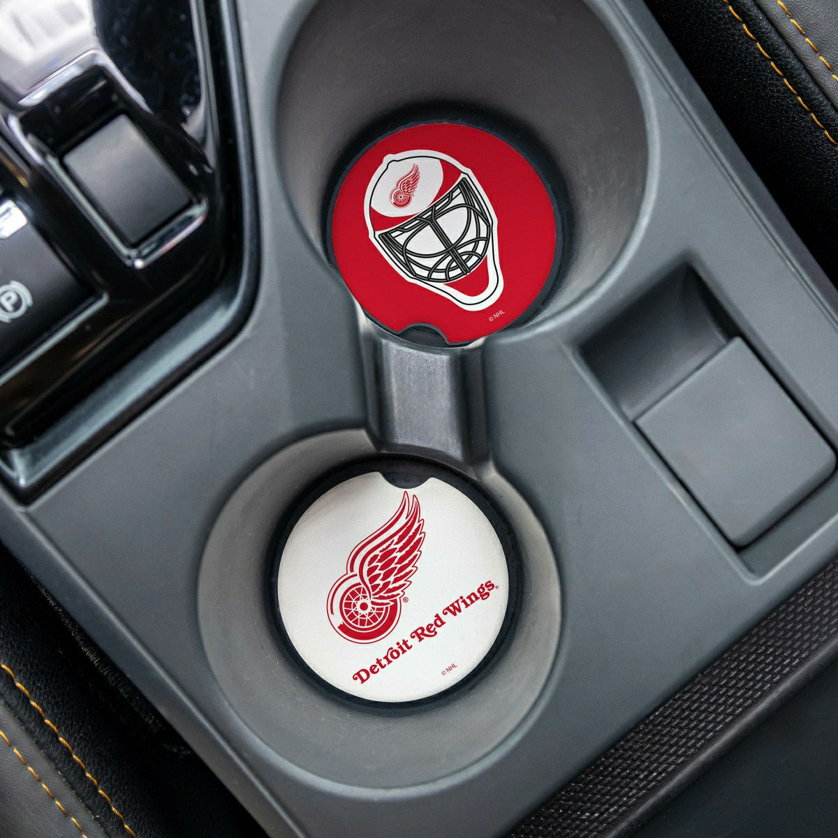 Detroit Red Wings Car Coaster Set, 2pc - NHL Home