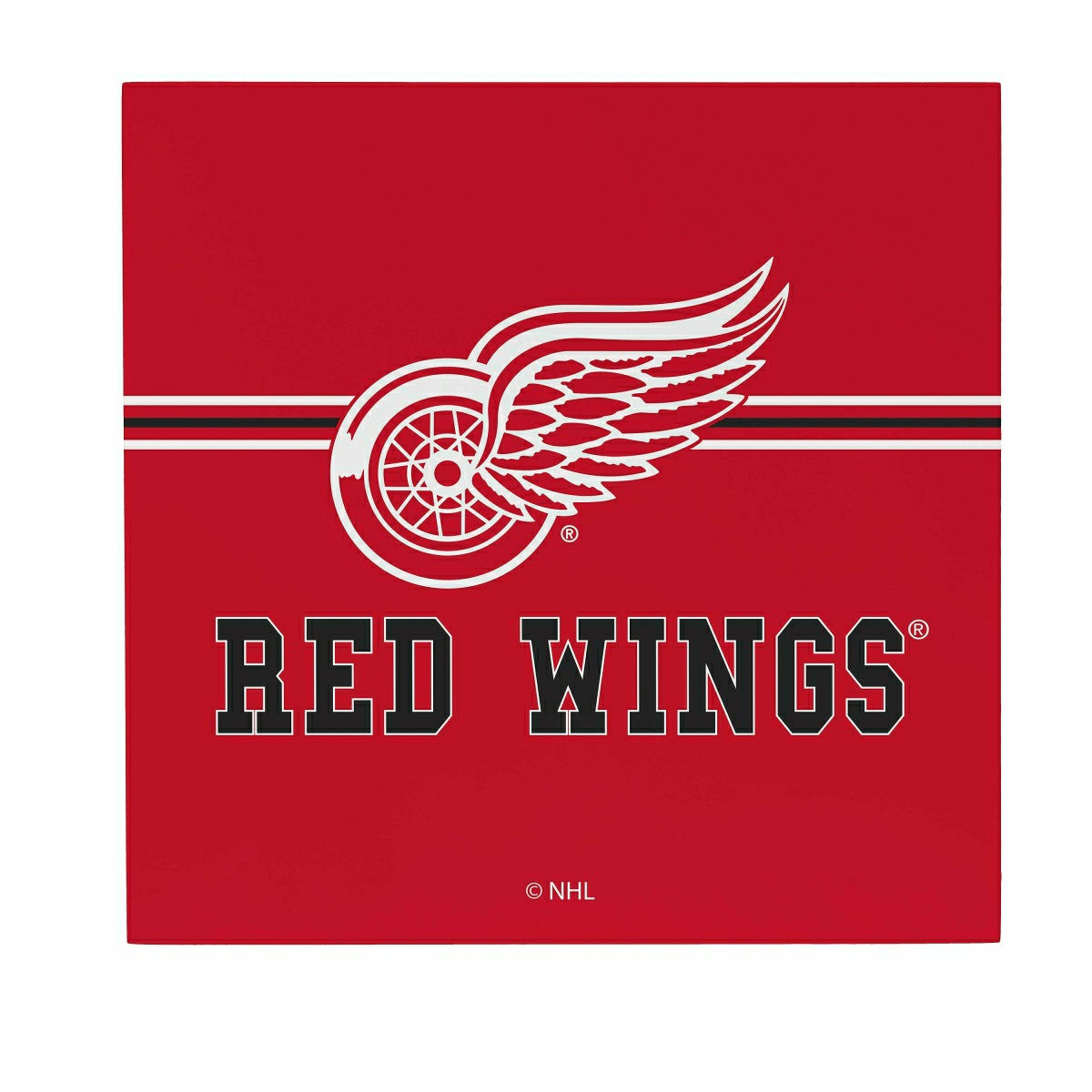 Detroit Red Wings Wood Wall Sign, 12x12 - NHL Home