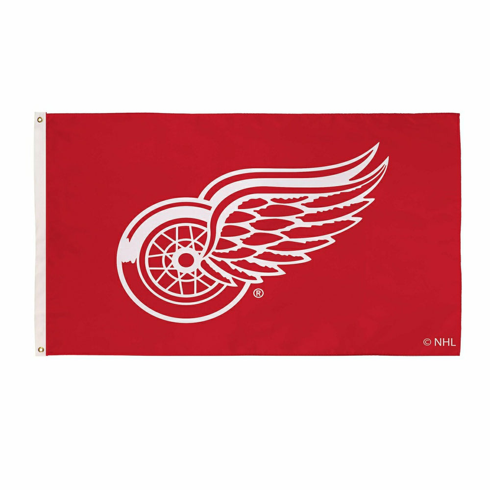 Detroit Red Wings Single Sided Estate Flag with 2 Grommets, 3'x5' - NHL Home
