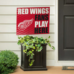 Detroit Red Wings Coroplast Yard Sign "Fans Play Here" - NHL Home