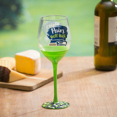 Seattle Seahawks, 17oz Boxed Stemware - Home NFL