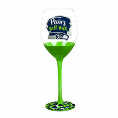 Seattle Seahawks, 17oz Boxed Stemware - Home NFL