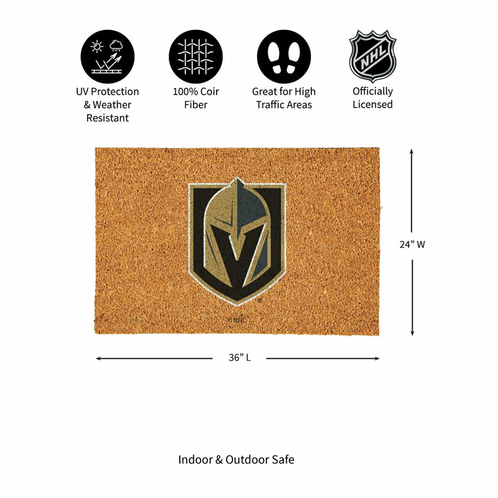 Las Vegas Golden Knights Large Full Color Coir Mat, 36"x24" - NHL