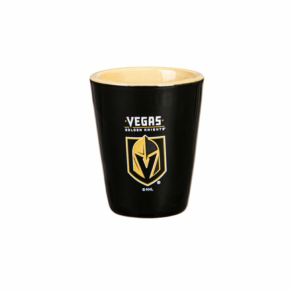 Vegas Golden Knights 4-Piece Ceramic and Gs 2oz. Shot Gs Set - NHL Home