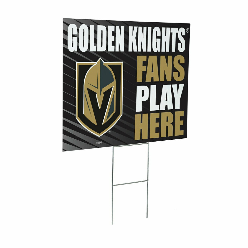 Las Vegas Golden Knights Coroplast Yard Sign "Fans Play Here" - NHL Home