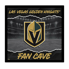 Vegas Golden Knights 23"H x 23"L LED Wall Decor, Edgelite, Square - NHL Home
