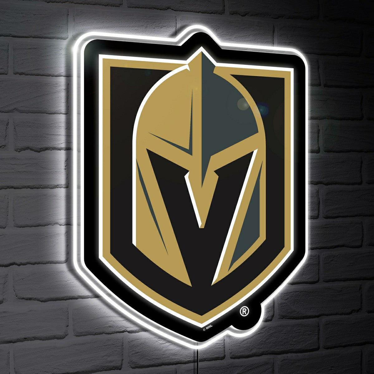 Vegas Golden Knights LED Wall Decor, Glazelite, Logo - NHL Home