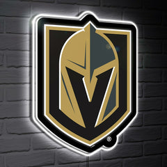 Vegas Golden Knights LED Wall Decor, Glazelite, Logo - NHL Home
