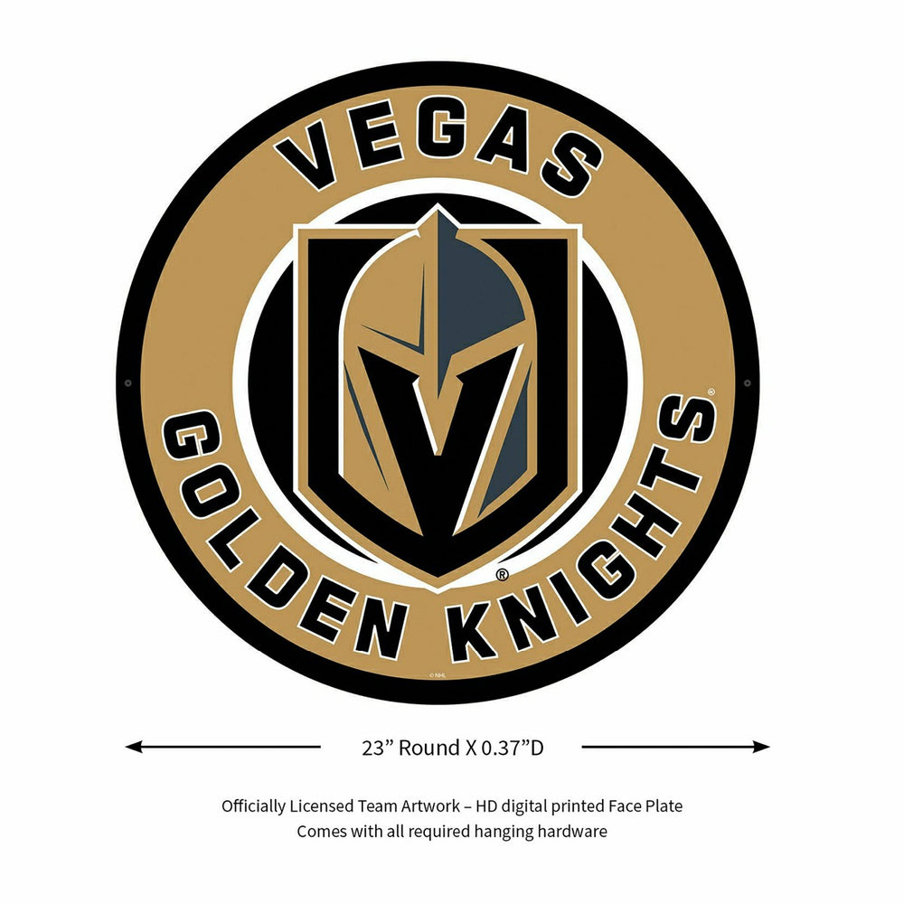 LED Wall Decor, Round, Las Vegas Golden Knights - NHL Home