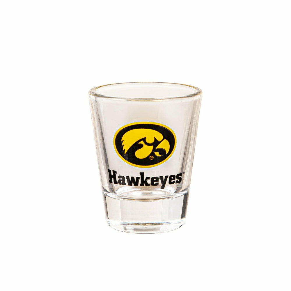 University of Iowa 4-Piece Ceramic and Glass 2oz. Shot Glass Set - Home Collegiate