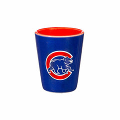 Chicago Cubs 4-Piece Ceramic 2oz. Shot Glass Set - Home MLB