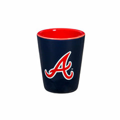 Atlanta Braves 4-Piece Ceramic 2oz. Shot Glass Set - Home MLB