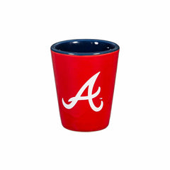 Atlanta Braves 4-Piece Ceramic 2oz. Shot Glass Set - Home MLB