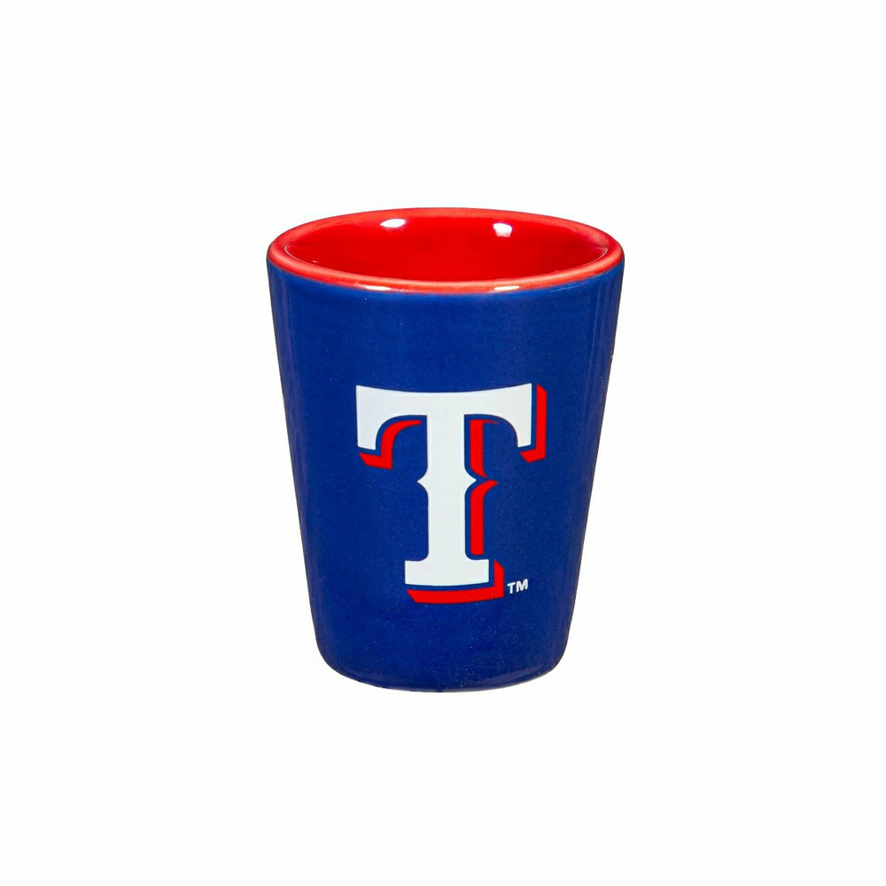 Texas Rangers 4-Piece Ceramic 2oz. Shot Glass Set - Home MLB