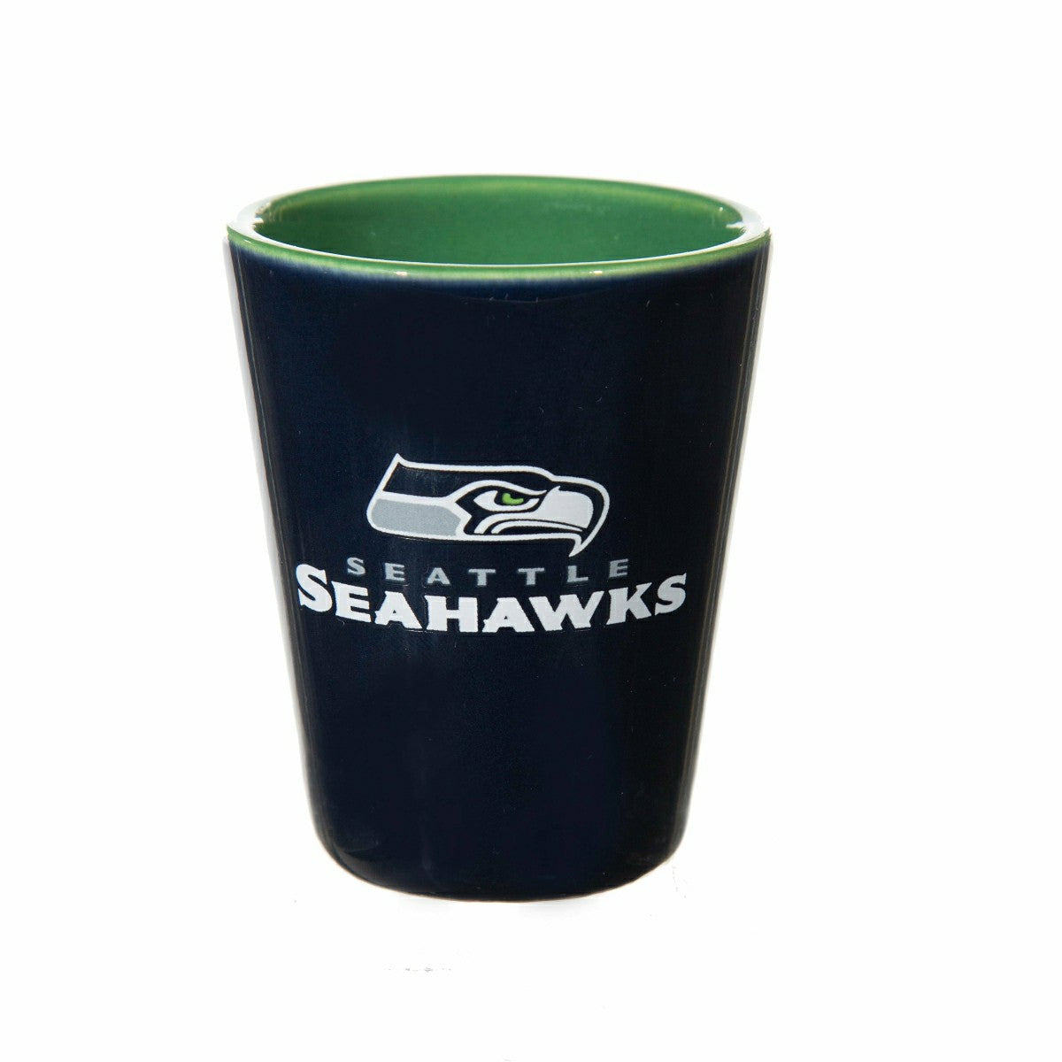 Seattle Seahawks 4-Piece Ceramic and Glass 2oz. Shot Glass Set - Home NFL