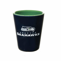 Seattle Seahawks 4-Piece Ceramic and Glass 2oz. Shot Glass Set - Home NFL