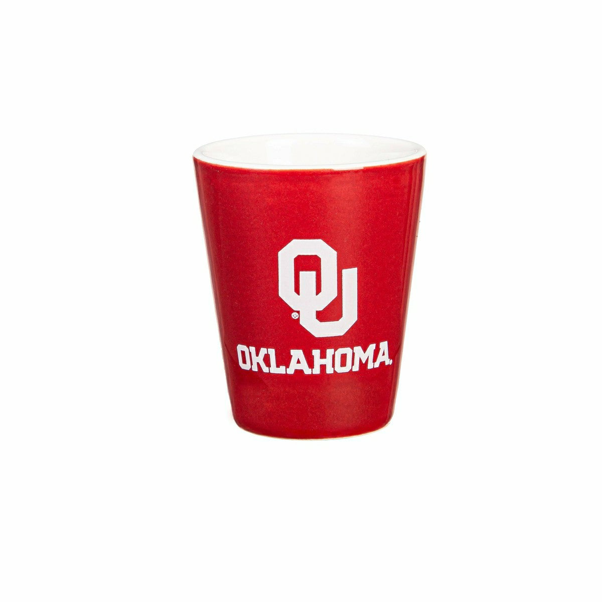 University of Oklahoma 4-Piece Ceramic and Glass 2oz. Shot Glass Set - Home Collegiate