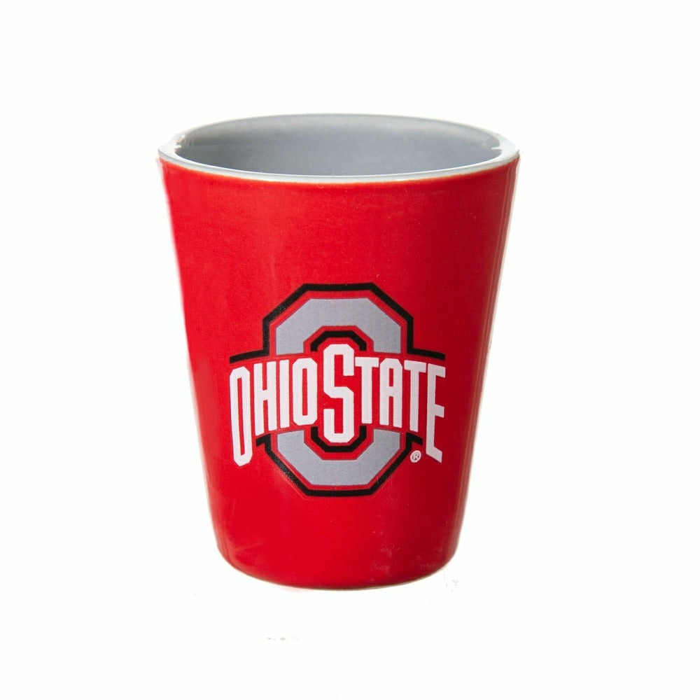 Ohio State University 4-Piece Ceramic and Glass 2oz. Shot Glass Set - Home Collegiate