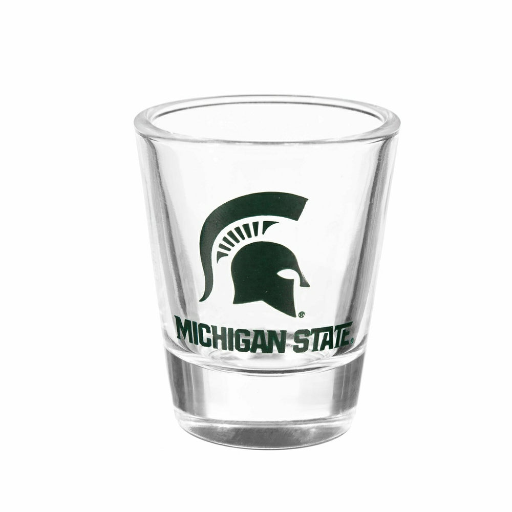 Michigan State University 4-Piece Ceramic and Glass 2oz. Shot Glass Se - Home Collegiate