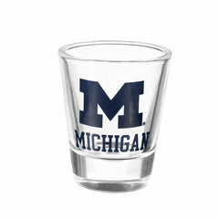 University Of Michigan 4-Piece Ceramic and Glass 2oz. Shot Glass Set - Home Collegiate