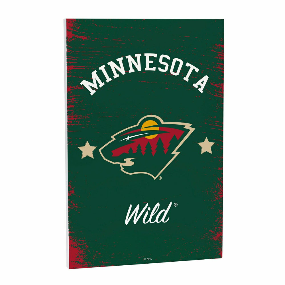 Minnesota Wild Wood Wall Sign, 16x24 - NHL Home