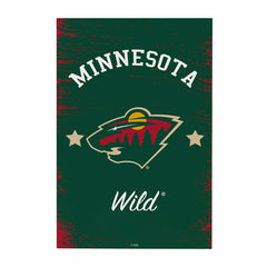 Minnesota Wild Wood Wall Sign, 16x24 - NHL Home