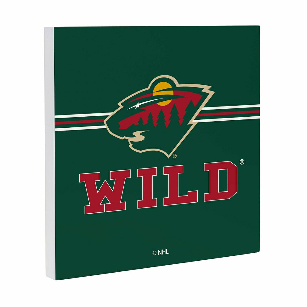 Minnesota Wild Wood Wall Sign, 12x12 - NHL Home