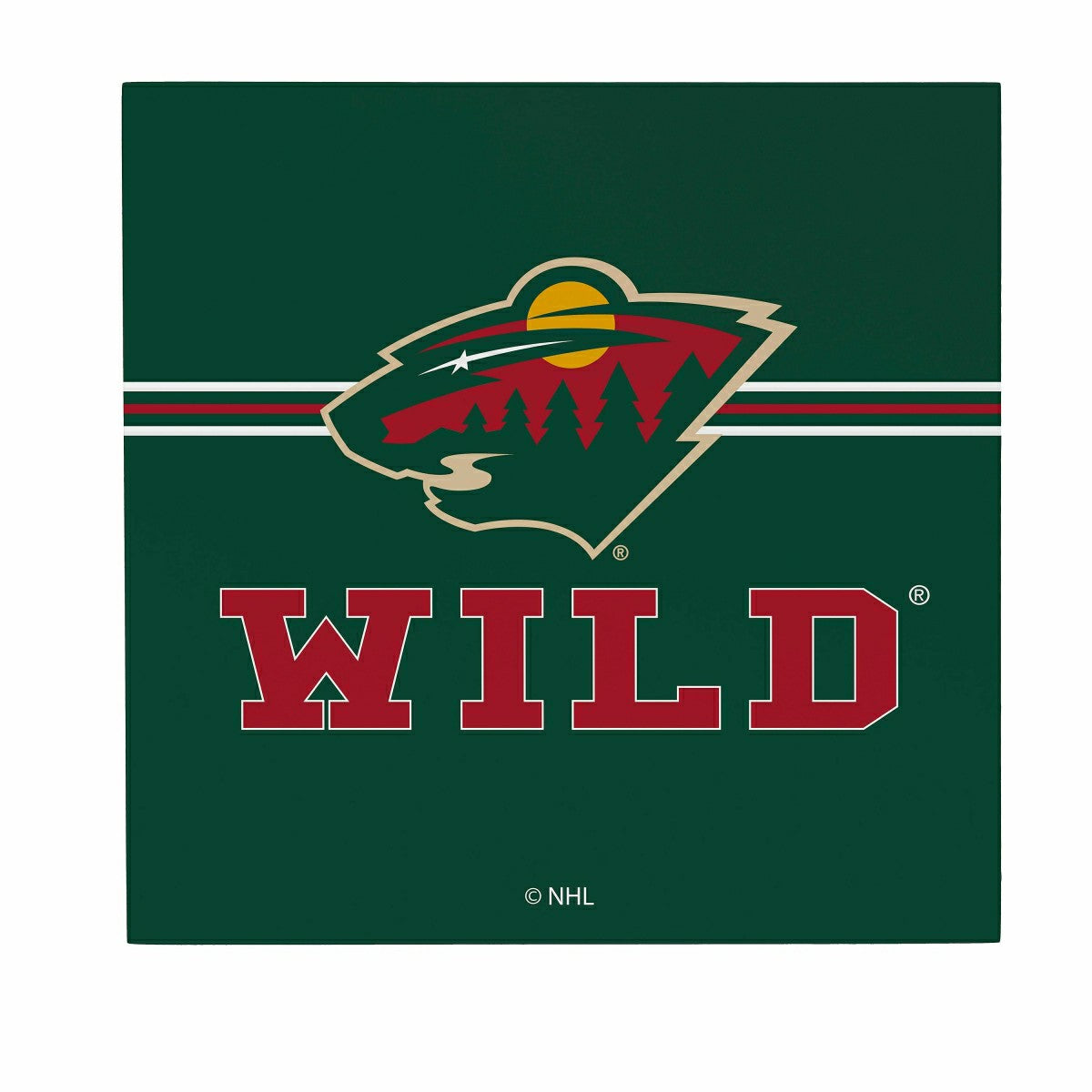 Minnesota Wild Wood Wall Sign, 12x12 - NHL Home