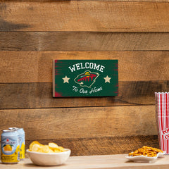 Minnesota Wild Wood Wall Sign, 6x11 - NHL Home