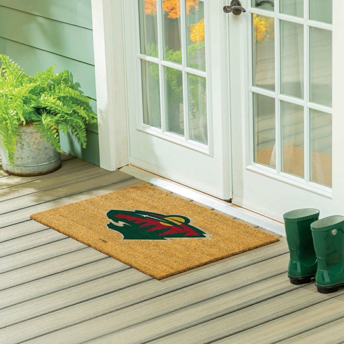 Minnesota Wild Large Full Color Coir Mat, 36"x24" - NHL