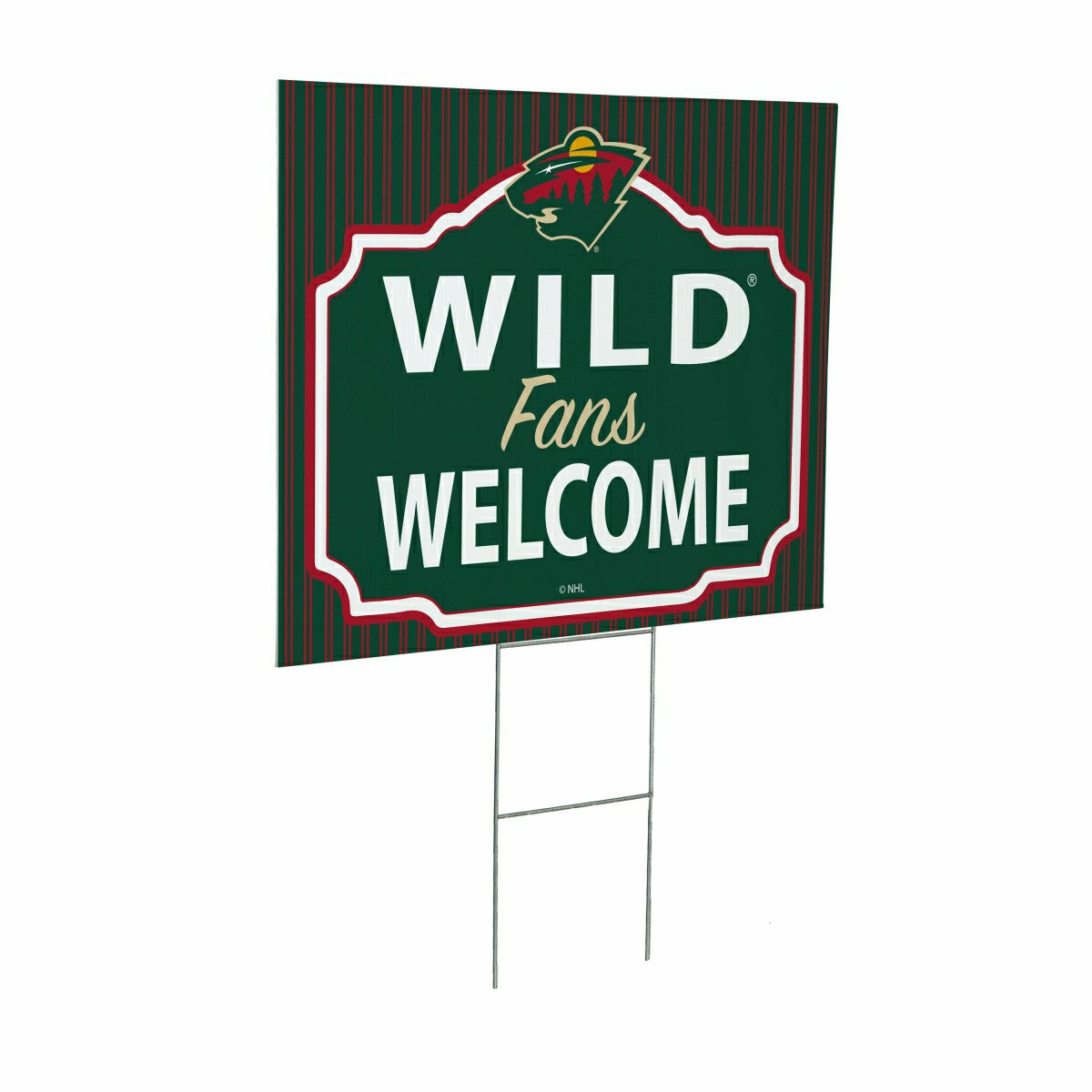 Minnesota Wild Coroplast Yard Sign, "Fans Welcome" - NHL Home