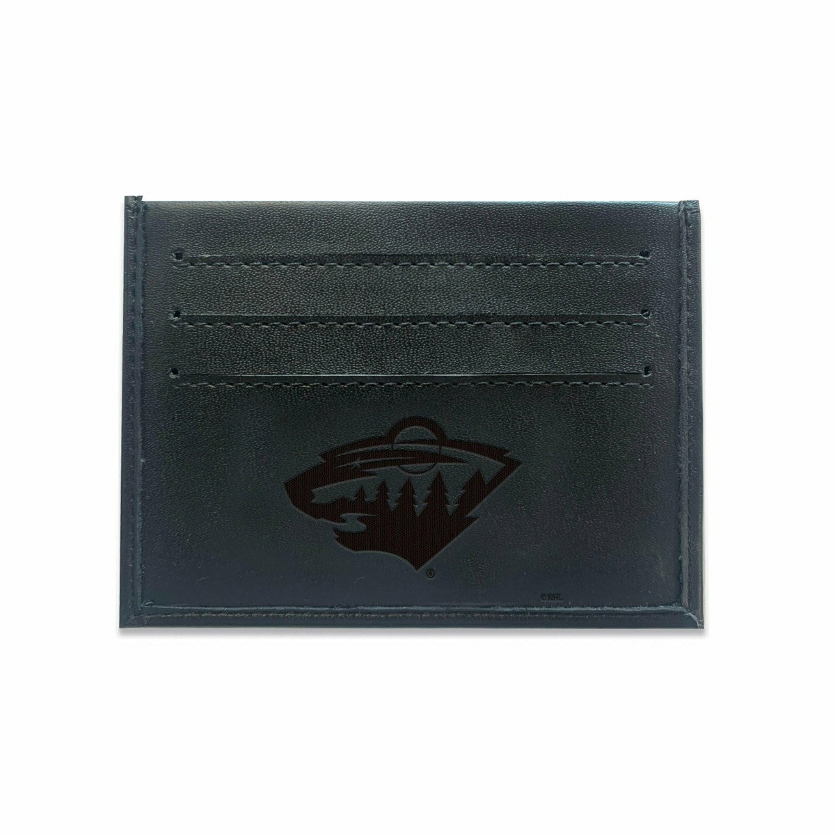 Front Pocket Wallet w/ RFID Blocking, Minnesota Wild, Black - NHL Home