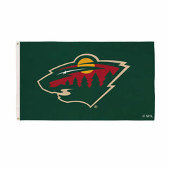 Minnesota Wild Single Sided Flag w/ 2 Grommets, 3'x5' - NHL Home
