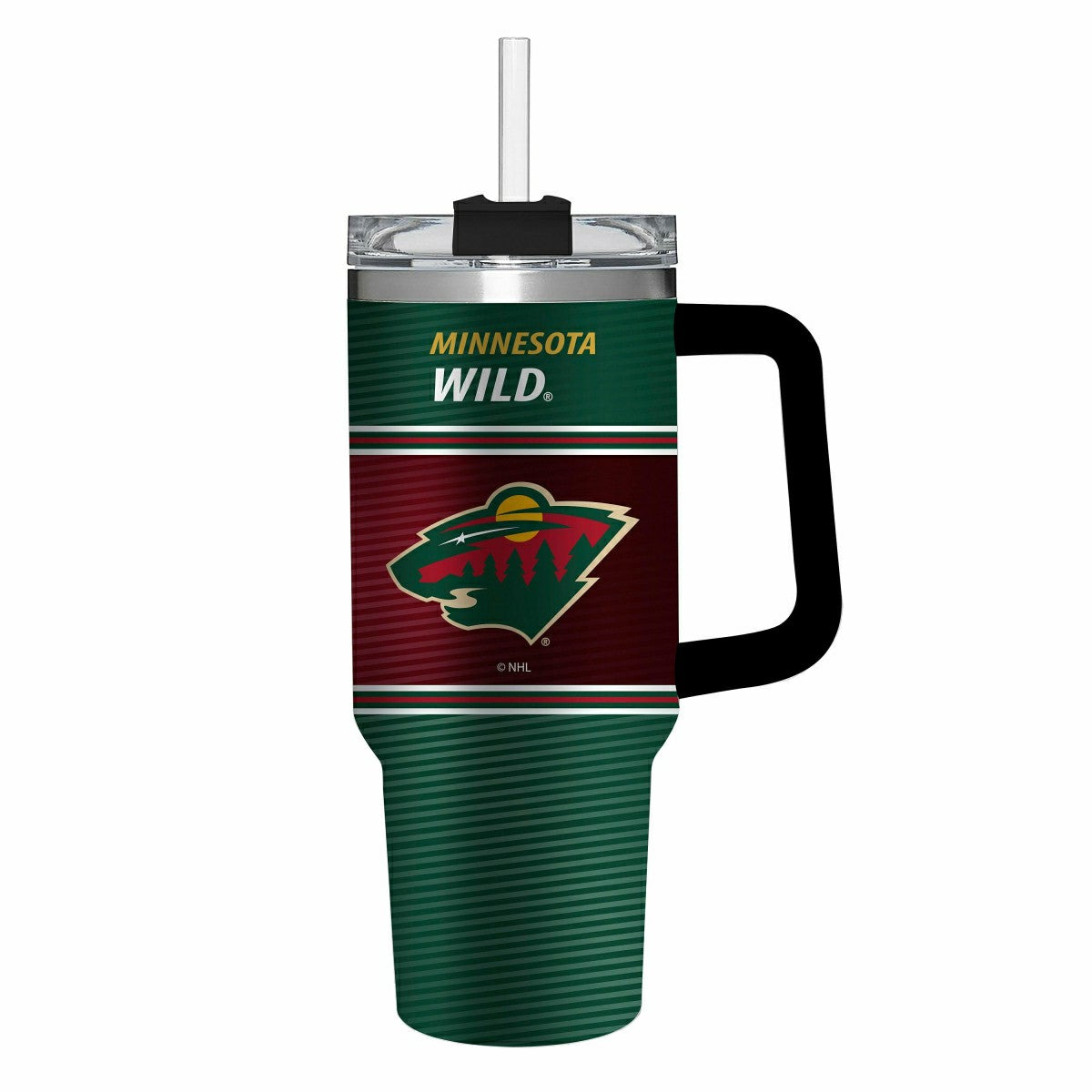 40oz Stainless Steel Canyon Cup w/ Straw, Minnesota Wild - NHL Home