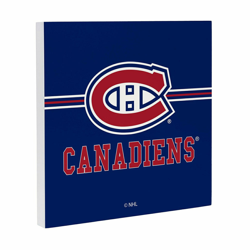 Montreal Canadiens Wood Wall Sign, 12x12 - NHL Home
