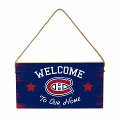Montreal Canadiens Wood Wall Sign, 6x11 - NHL Home