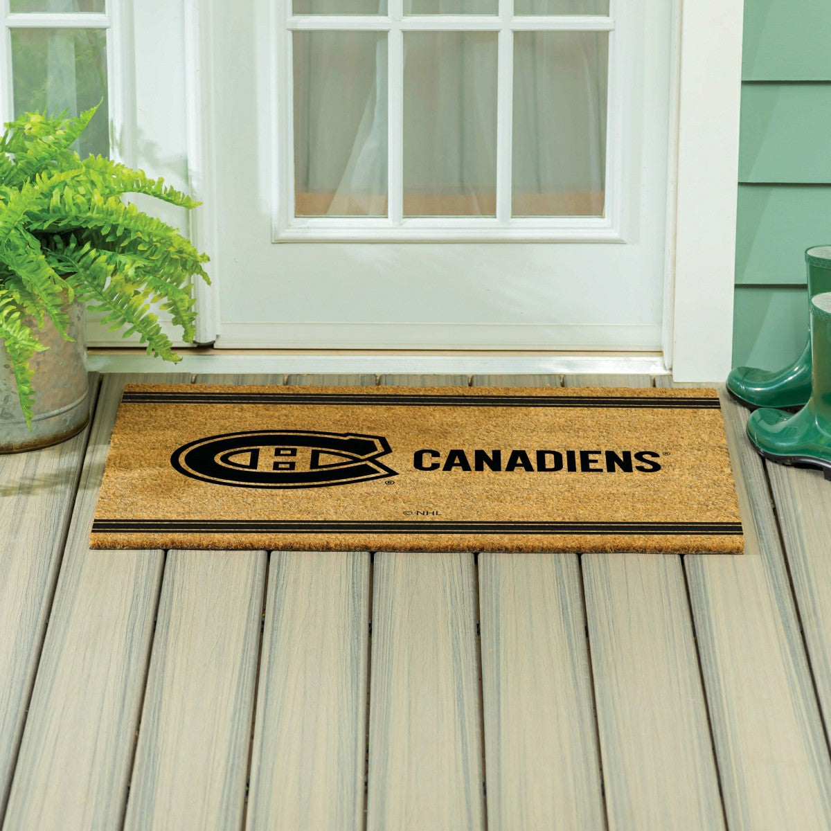 Montreal Canadiens Large One Color Coir Mat, 36"x24" - NHL