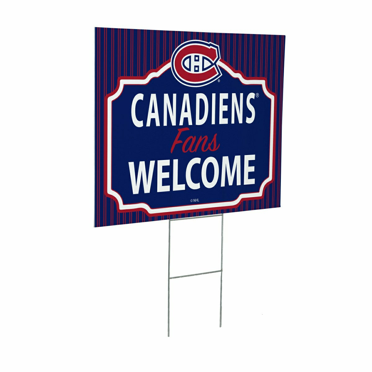 Montreal Canadiens Coroplast Yard Sign, "Fans Welcome" - NHL Home
