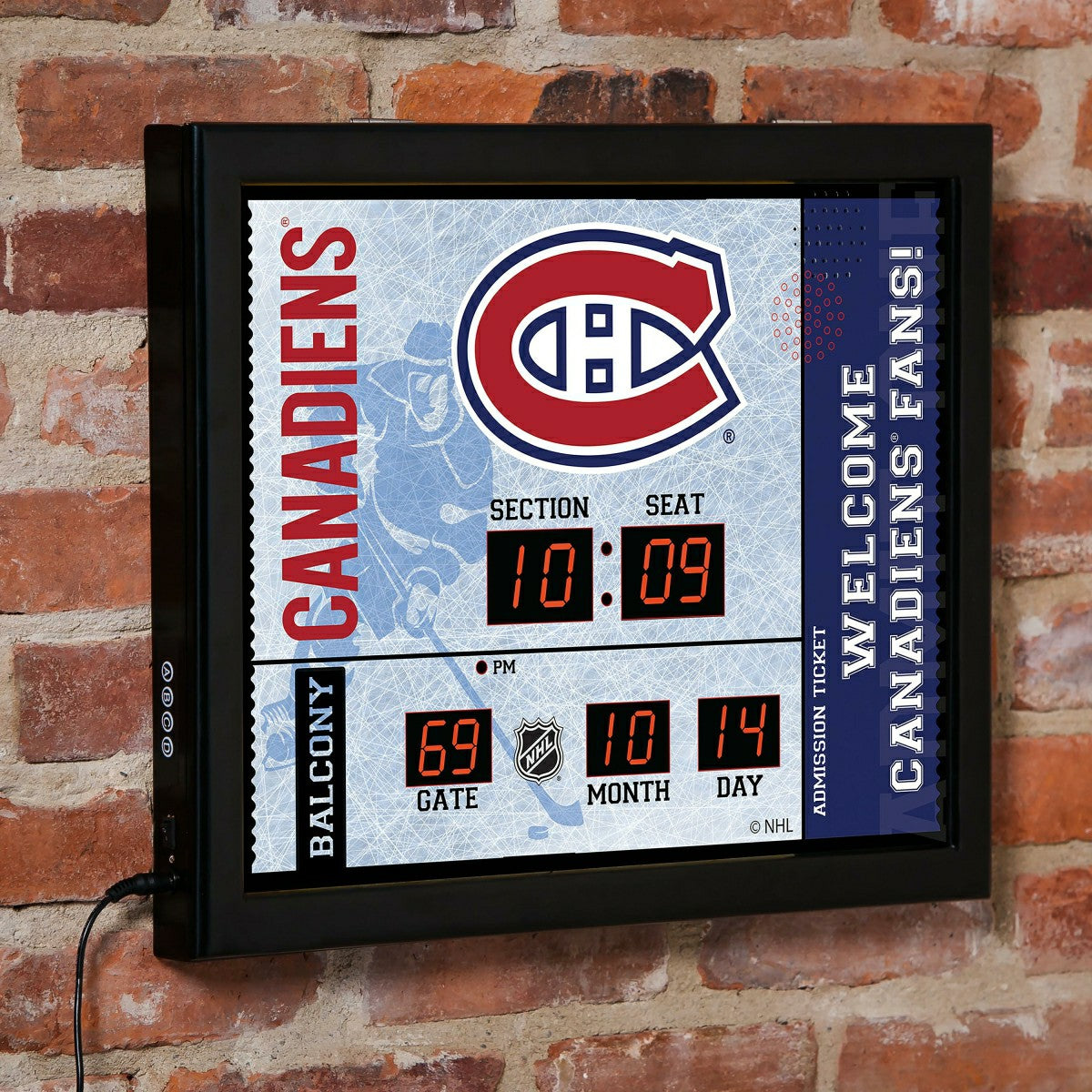 Scoreboard Wall Clock, Montreal Canadiens - NHL Home