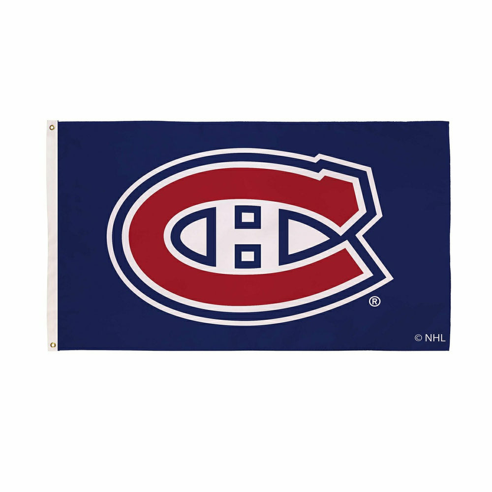 Montreal Canadiens Single Sided Flag with 2 Grommets, 3'x5' - NHL Home