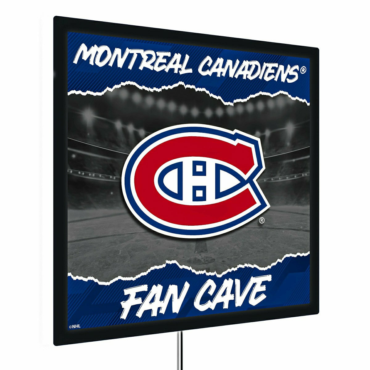 Montreal Canadiens 23"H x 23"L LED Wall Decor, Edgelite, Square - NHL Home