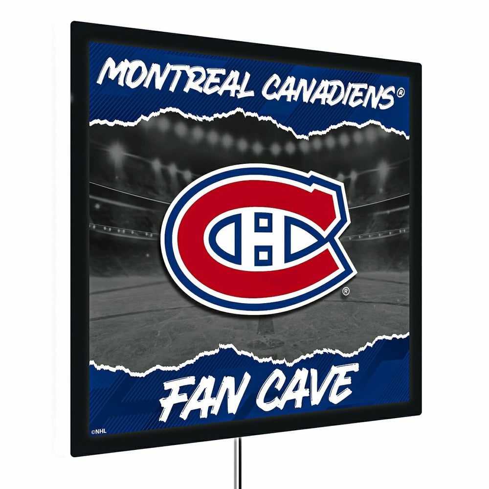 Montreal Canadiens 23"H x 23"L LED Wall Decor, Edgelite, Square - NHL Home