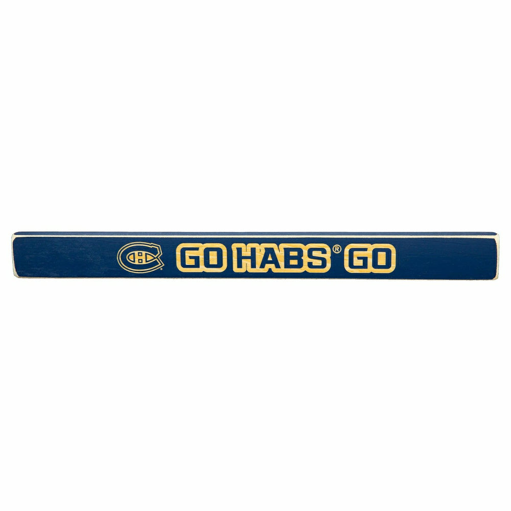 Montreal Canadiens Engraved Wood Sign, 1.5" x 18" - NHL Home