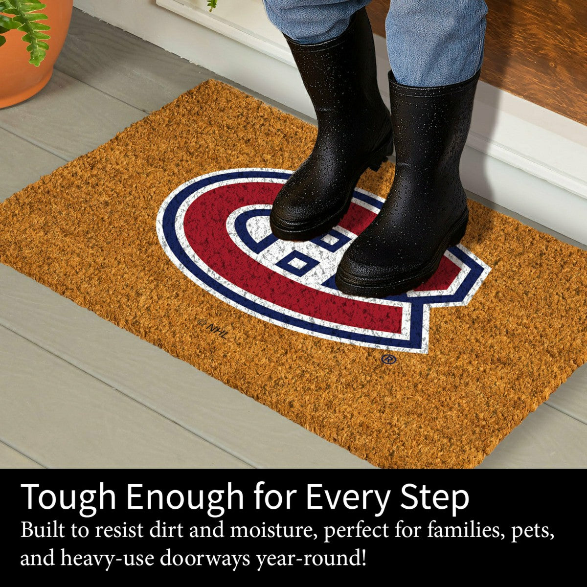 Coir Mat, 16"x28", Montreal Canadiens - NHL