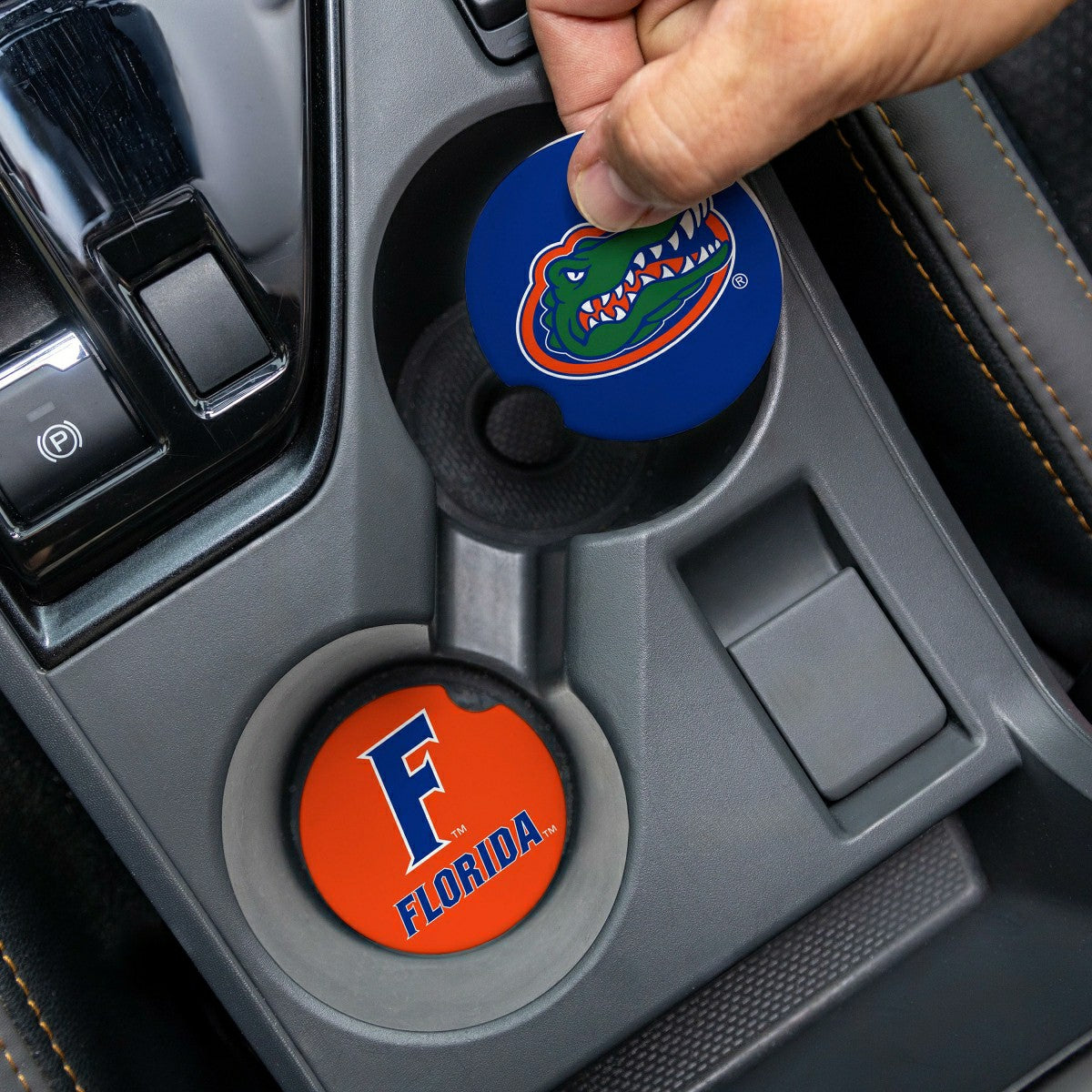 University of Florida Car Coaster Set, 2pc - Home Collegiate