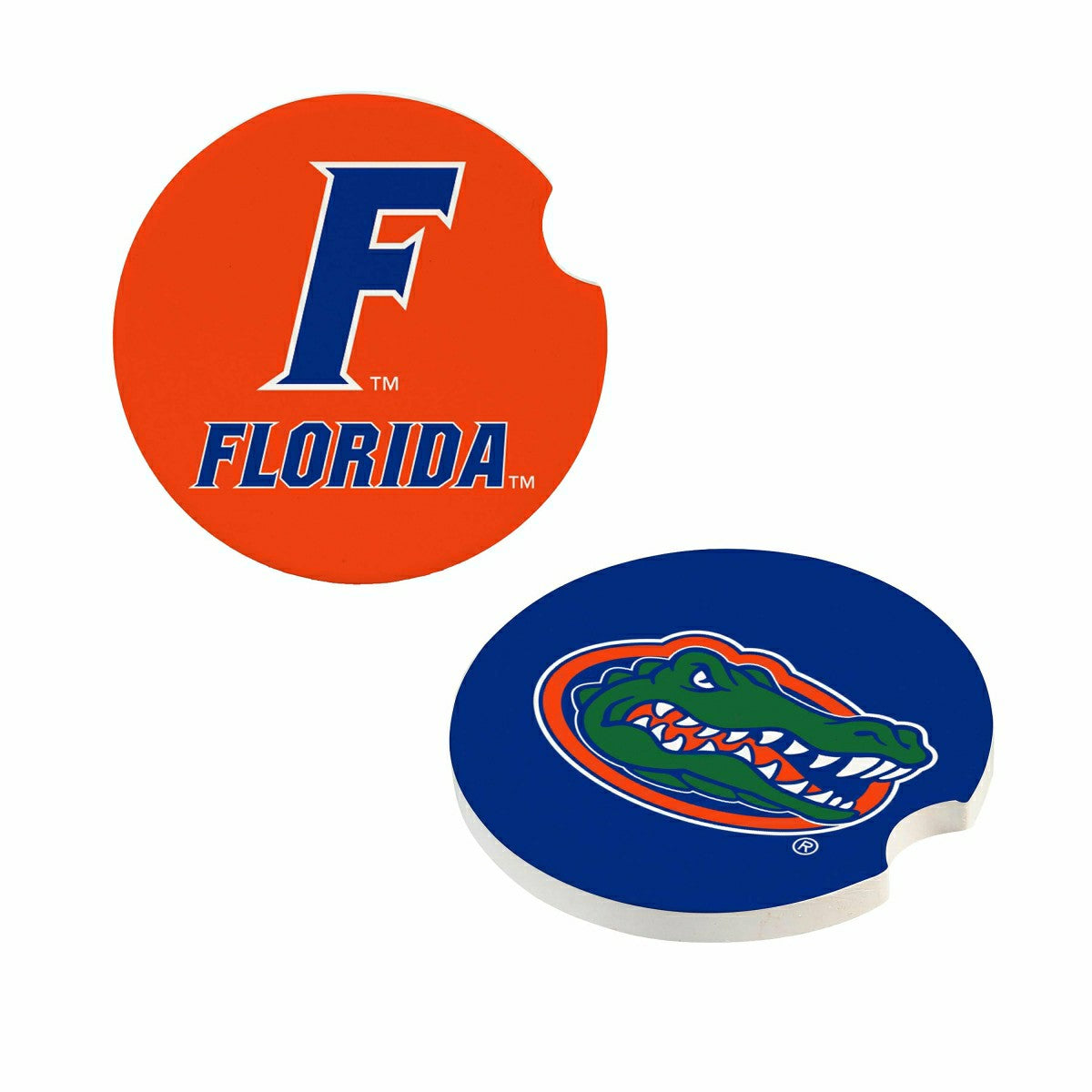 University of Florida Car Coaster Set, 2pc - Home Collegiate