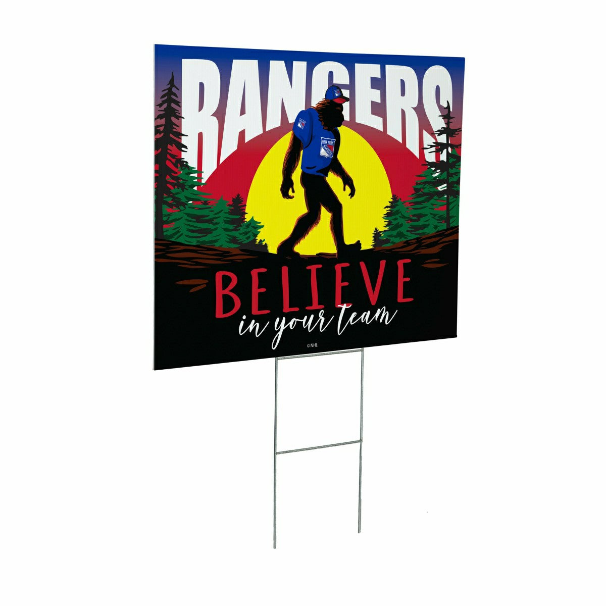New York Rangers Yard Sign, Bigfoot - NHL Home