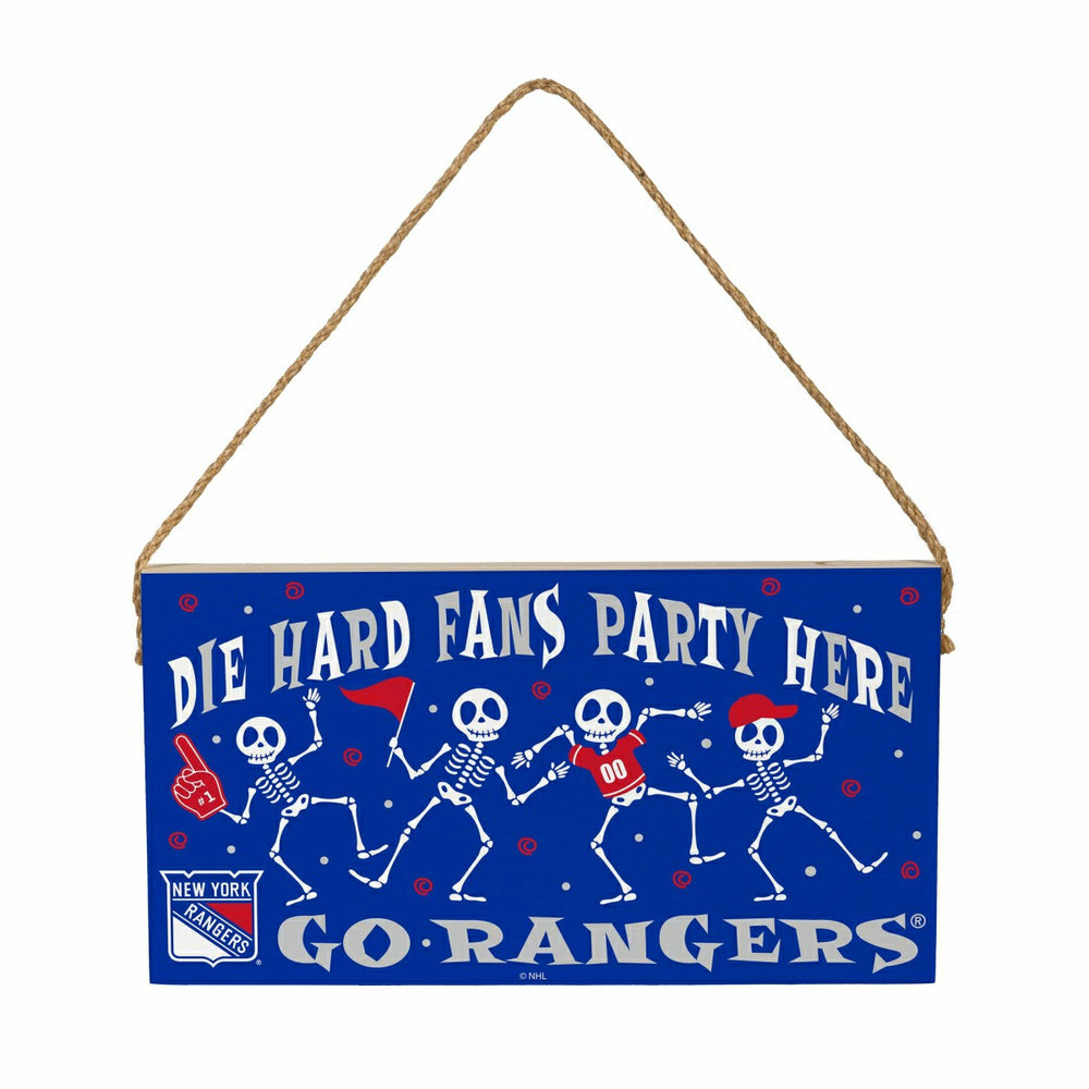 New York Rangers Halloween Wood Wall Sign, 6x11 - NHL Home