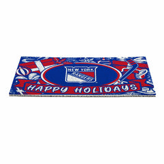 New York Rangers Holiday PVC Mat, 28"x16" - NHL